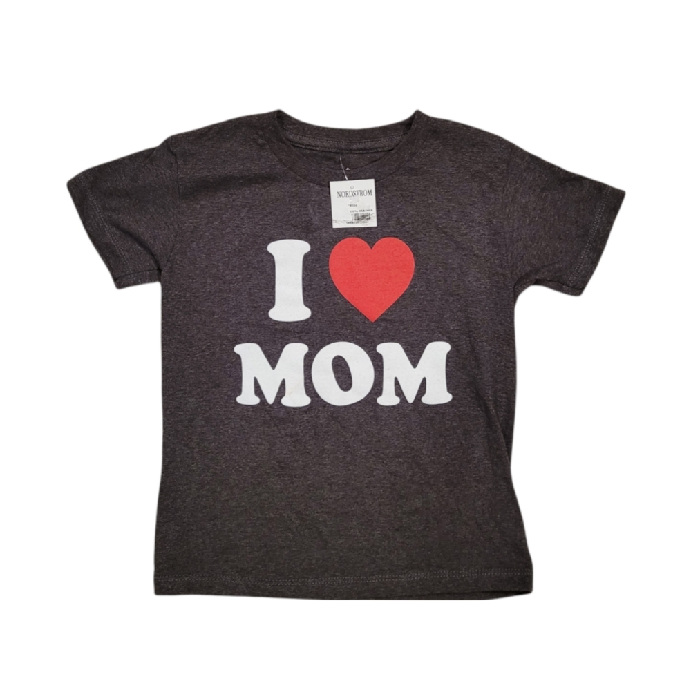 WELL WORN I Love Mom Short Sleeve Tee Size 5